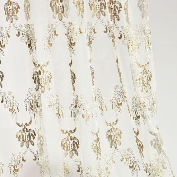 Тюль сітка IDEIA Кабаре V-VIZON 2,8 м з вишивкою Бежевий (2200004242774)