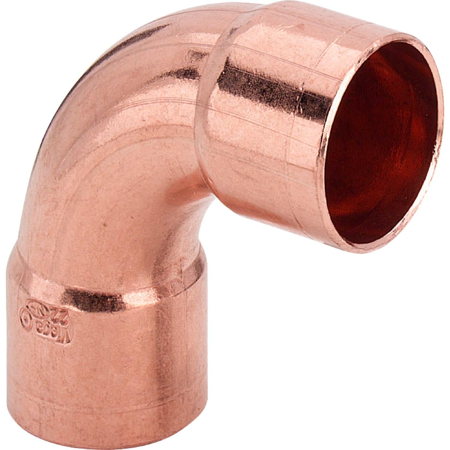 Угольник медный Viega 95002a d 22 2 муфты 90° (100063)