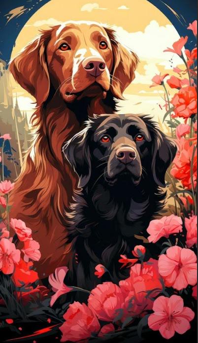 Набір для творчості алмазна картина Strateg Пара песиків HEG88131 30x40 см (MTT-191769) Набір для творчості алмазна картина Strateg Пара песиків HEG88131 30x40 см (MTT-191769)