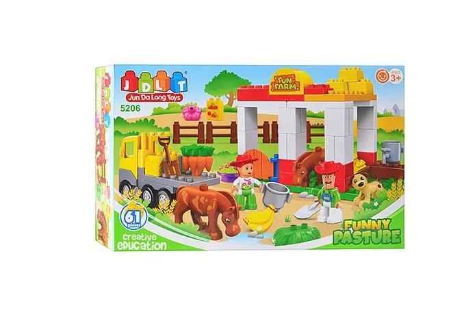 Конструктор детский Jdlt 5206 зоопарк 61 дет - фото 2