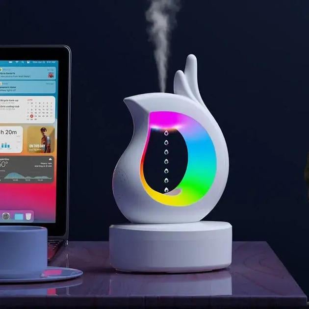 Зволожувач повітря з різнобарвним підсвічуванням Білий (N02-60) - фото 4 Зволожувач повітря з різнобарвним підсвічуванням Білий (N02-60) - фото 4