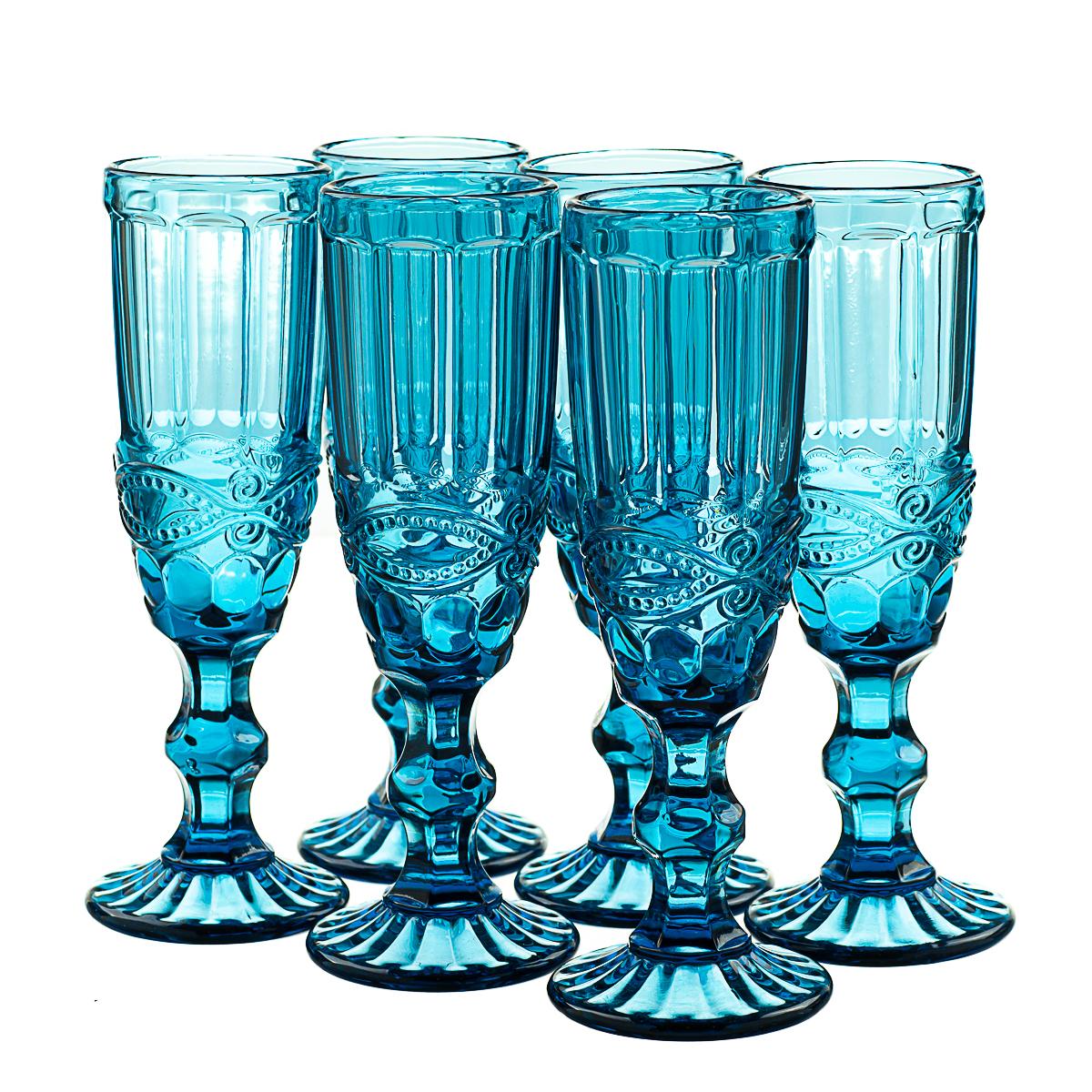 Комплект бокалів для шампанського Elisey Топаз 6 шт. (8428-033) - фото 1 Комплект бокалів для шампанського Elisey Топаз 6 шт. (8428-033) - фото 1