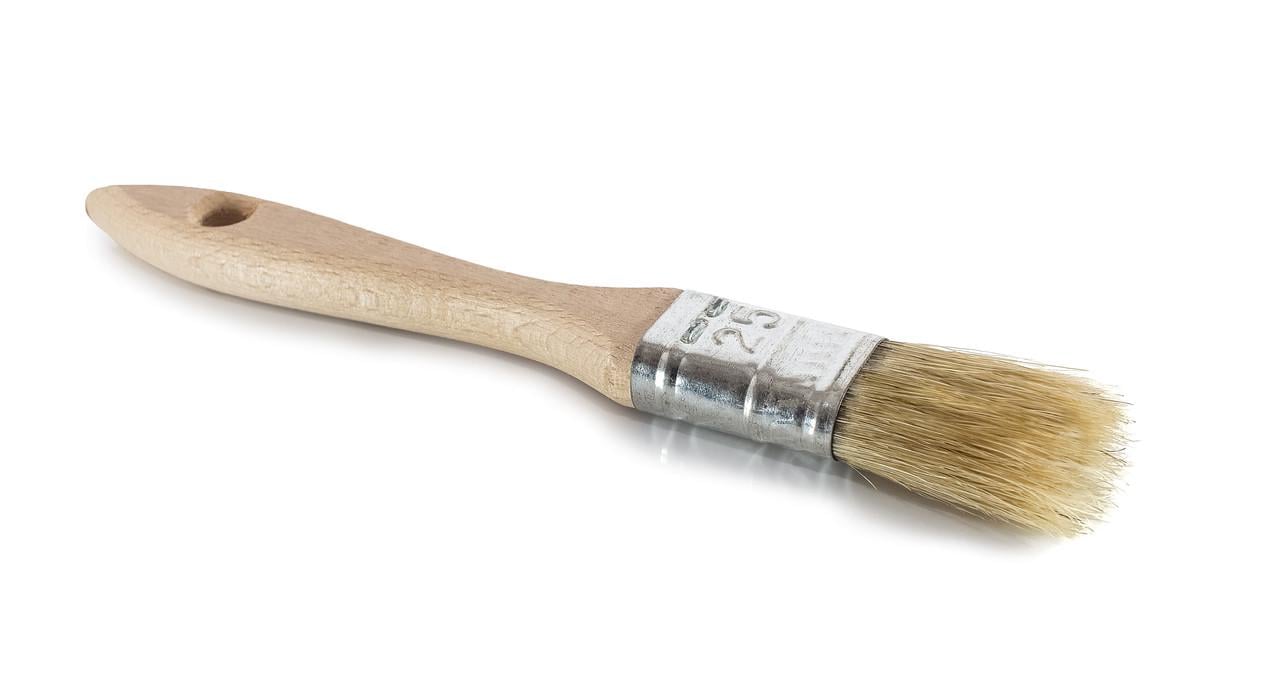 Кисть флейцевая малярная 25x14 мм - фото 1 Кисть флейцевая малярная 25x14 мм - фото 1