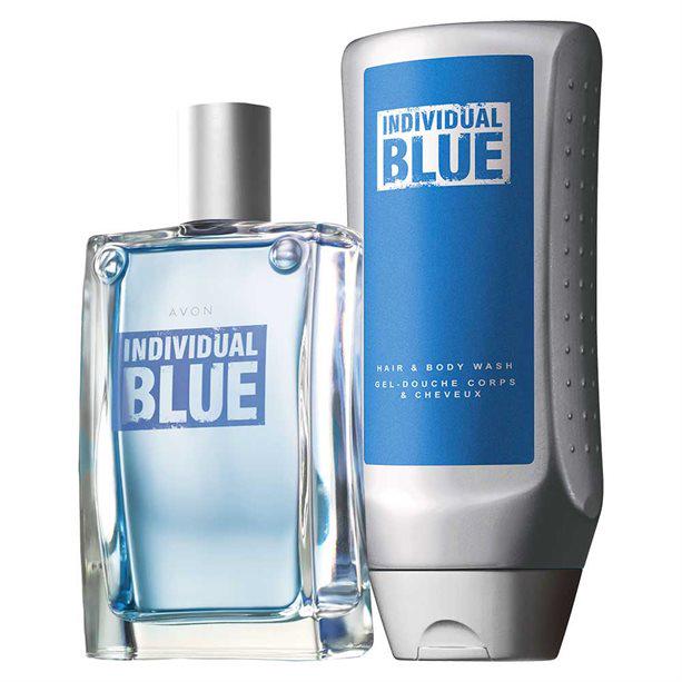 Набор мужской парфюмированный Avon Individual Blue 2в1 туалетная вода 100 мл/шампунь-гель 200 мл (AV14999)