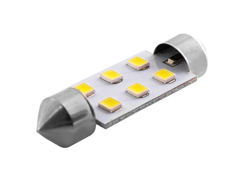 Автолампа светодиодная C5W SV8,5 12 В 39 мм SMD2835-6led Белый (3294)