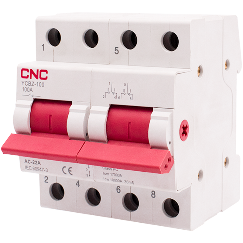 Переключатель нагрузки CNC Electric YCBZ-100 1-0-2 2P 100A (Б00043222)
