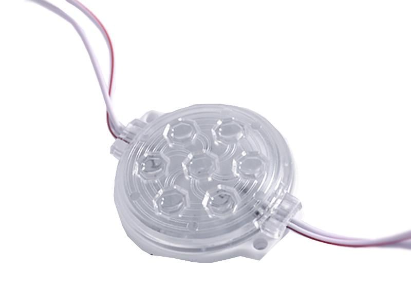 Светодиодный модуль 12В SMD2835 7 LED IP65 6000K холодный белый (4989)