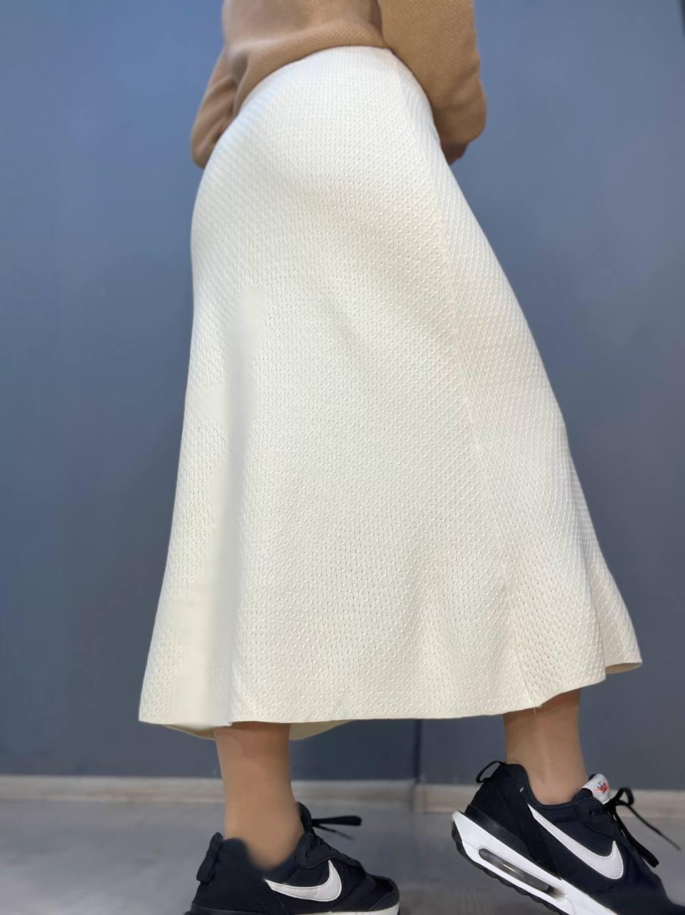Юбка женская My fashion 2024402 трапеция косичка длинная OS Молочный (1150) - фото 3 Юбка женская My fashion 2024402 трапеция косичка длинная OS Молочный (1150) - фото 3