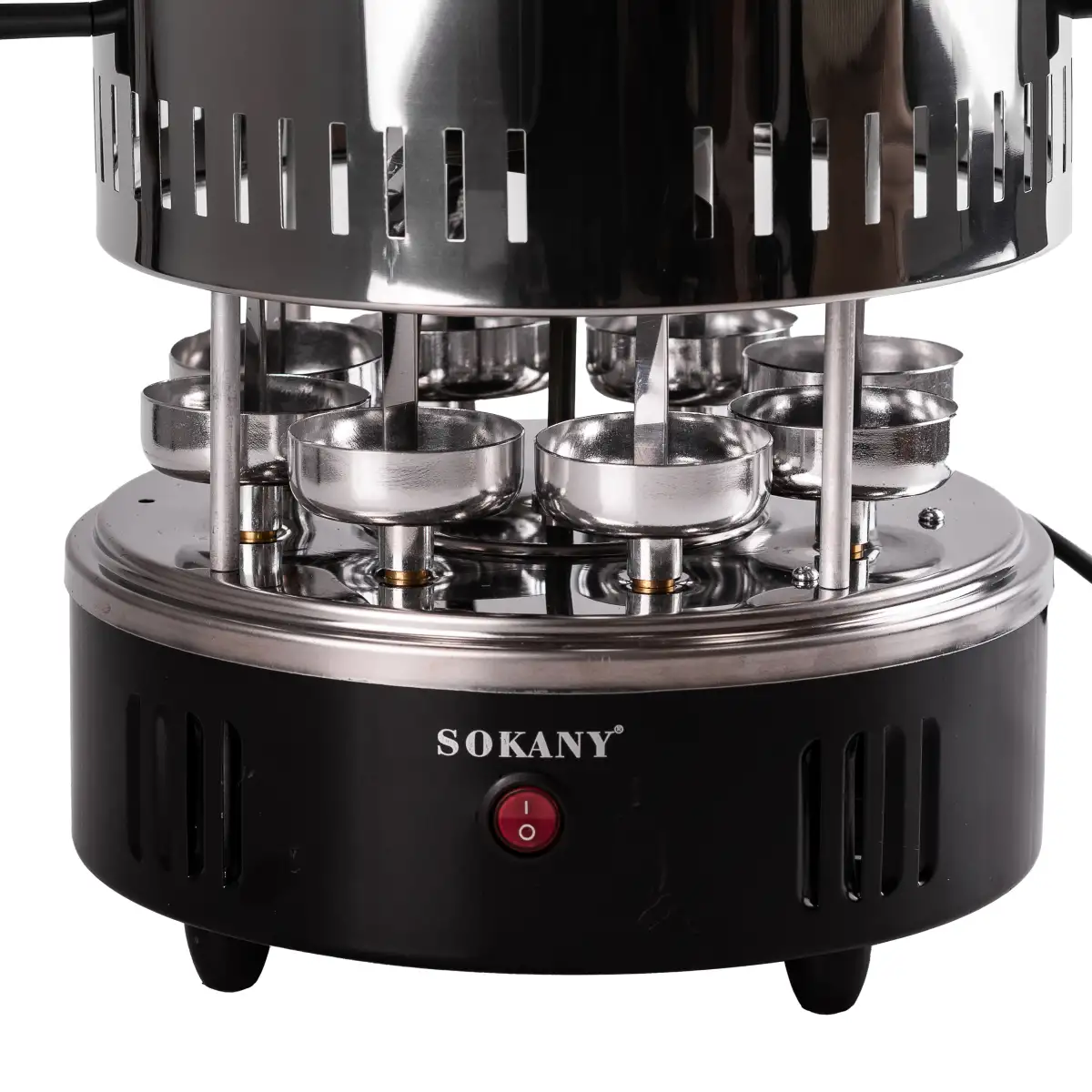 Электрошашлычница вертикальная Sokany SK6113 на 8 шампуров из нержавеющей стали (118-107-SK6113) - фото 4 Электрошашлычница вертикальная Sokany SK6113 на 8 шампуров из нержавеющей стали (118-107-SK6113) - фото 4