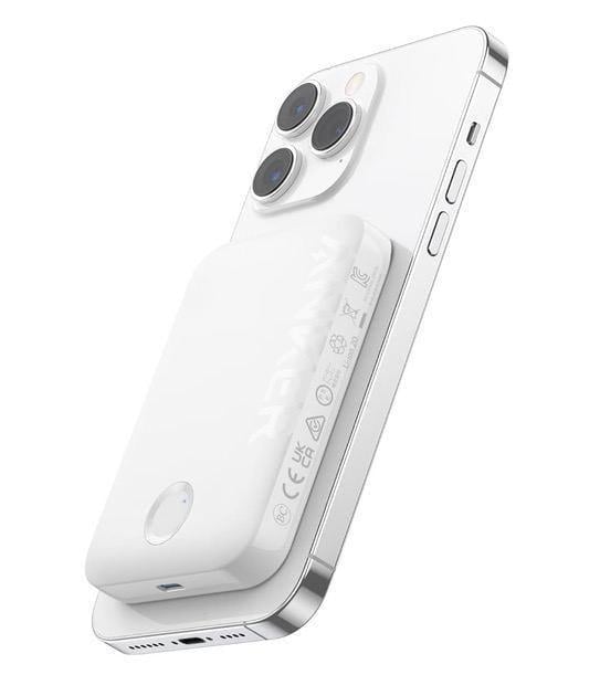Повербанк магнитный Anker MagGo 321 Magnetic Magsafe 5000 mAh Белый (26389477)