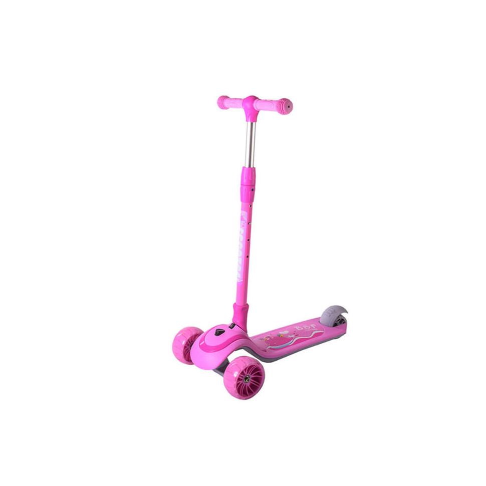 Самокат дитячий Bambi SC21013 з музикою та підсвіткою Рожевий (46271s56529)
