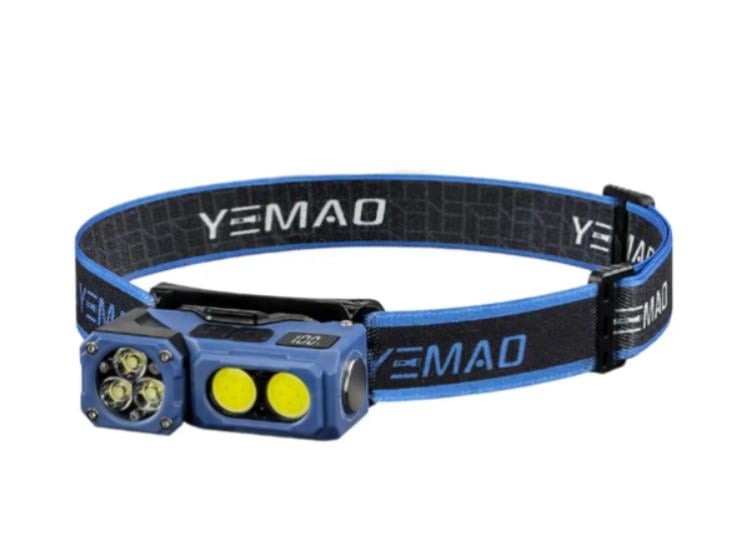 Фонарь налобный YEMAO YM-T615-3XTE+2COB 5p+2p 700mAh 50Lm Motion Sensor white/red (49103) Фонарь налобный YEMAO YM-T615-3XTE+2COB 5p+2p 700mAh 50Lm Motion Sensor white/red (49103)