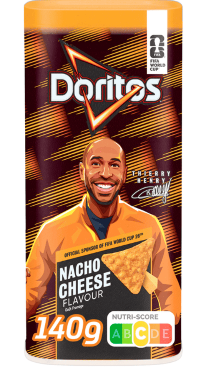 Чипсы Doritos Nacho Cheese FIFA World Cup Thierry Henry 140 г (3133255863) Чипсы Doritos Nacho Cheese FIFA World Cup Thierry Henry 140 г (3133255863)