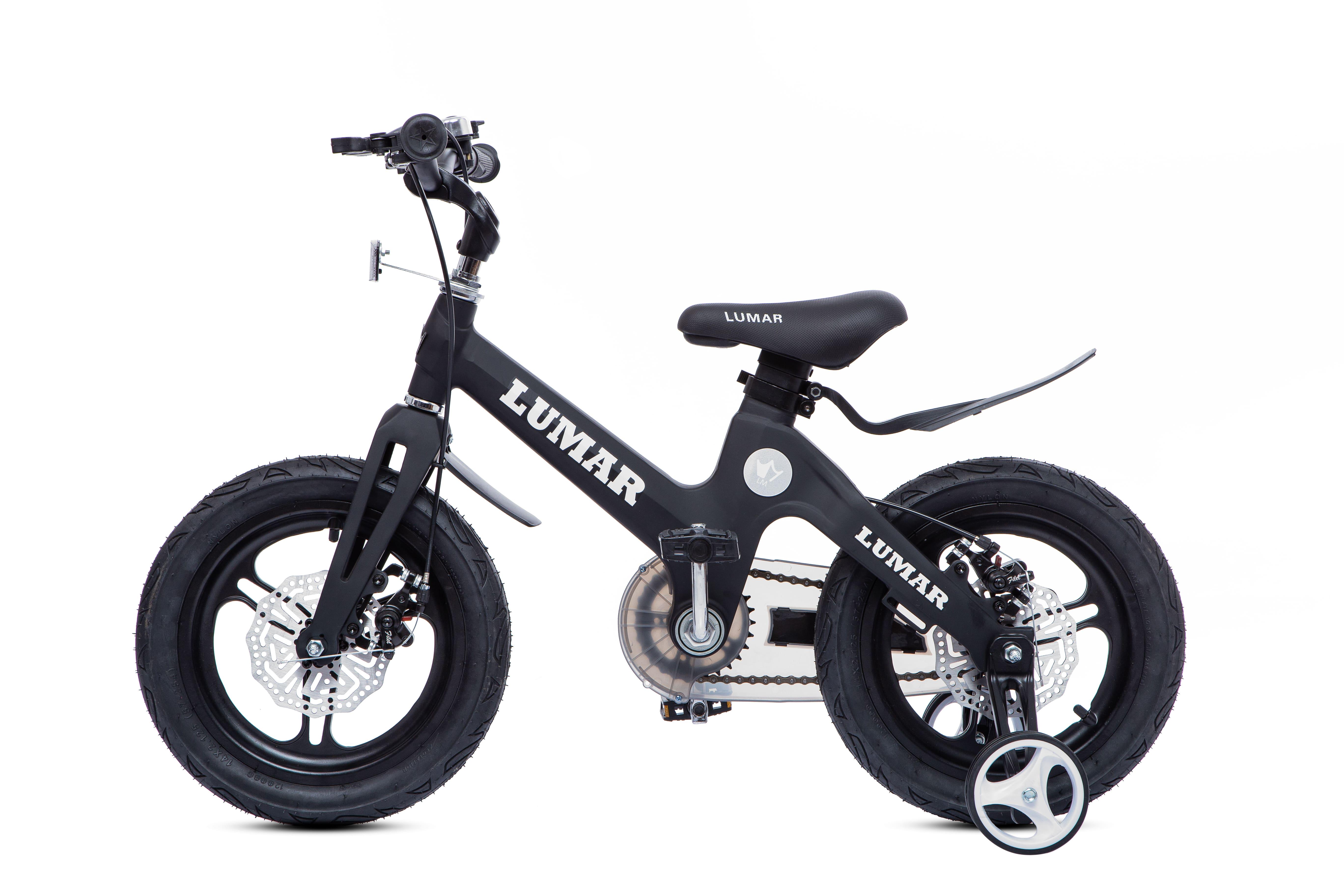 Магнієвий дитячий велосипед LUMAR 18'' Чорний матовий (1802) - фото 2
