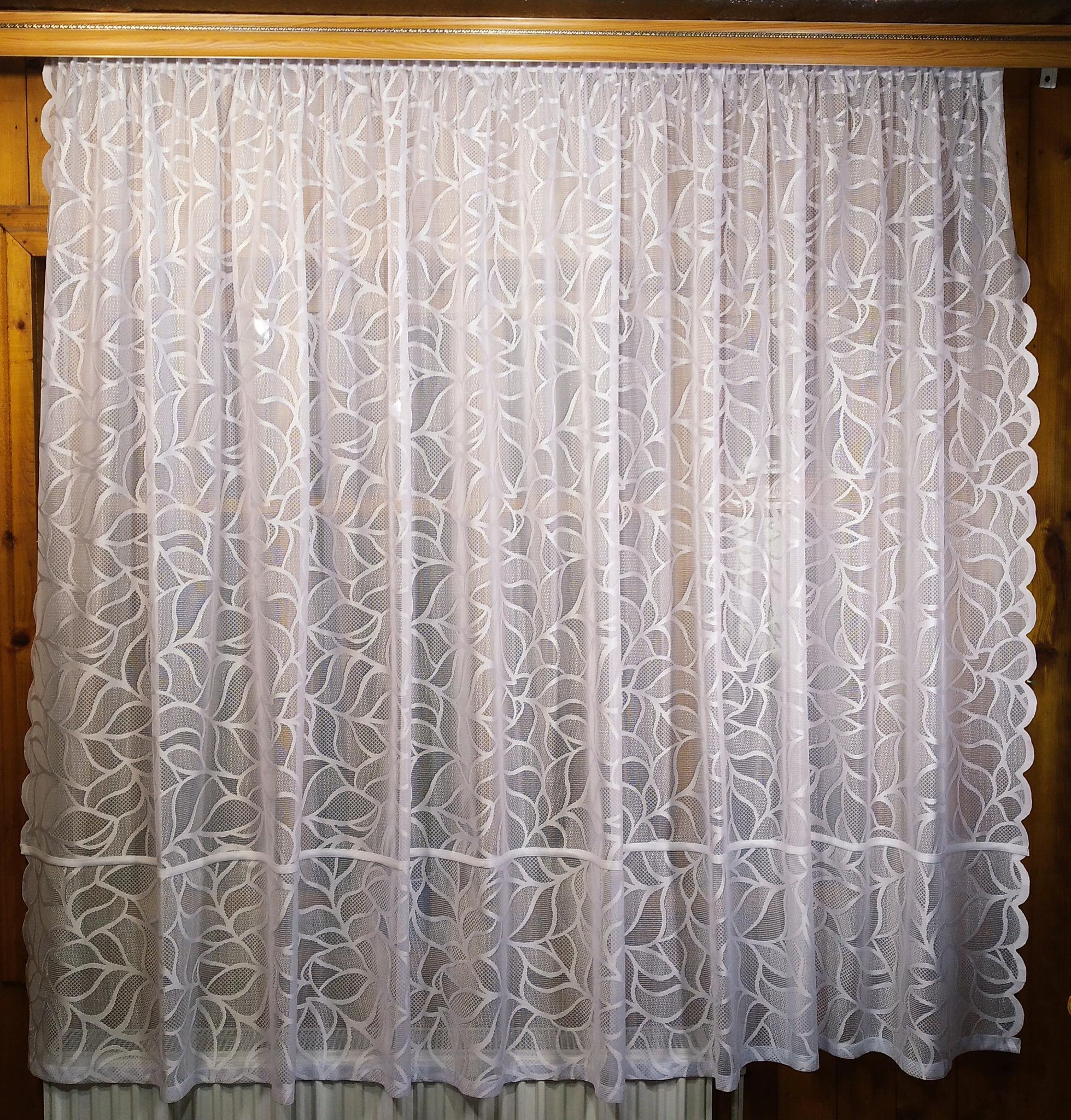 Занавеска короткая готовая Классик Лепестки