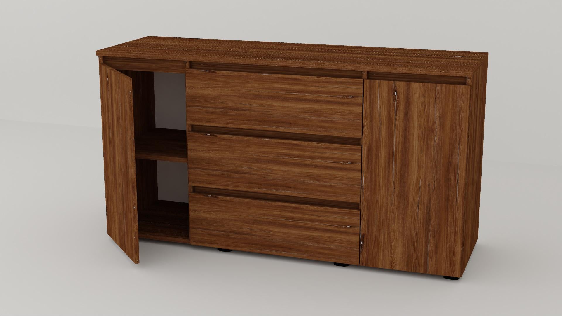 Комод Алекса СН-131/50 140х50х75 см Дуб винтаж