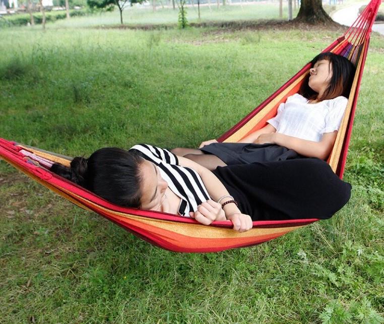 Гамак Мексиканский хлопковый подвесной без планки 180х80 см Красный (2850) - фото 4