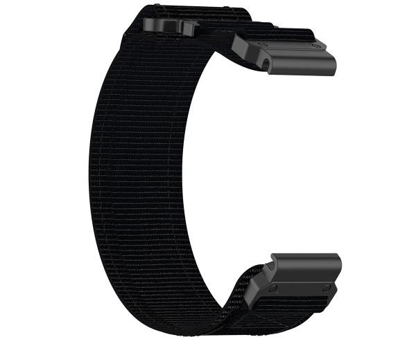 Ремешок Nylon Loop для смарт-часов Garmin Fenix 8 43 мм 20 мм Черный - фото 1 Ремешок Nylon Loop для смарт-часов Garmin Fenix 8 43 мм 20 мм Черный - фото 1
