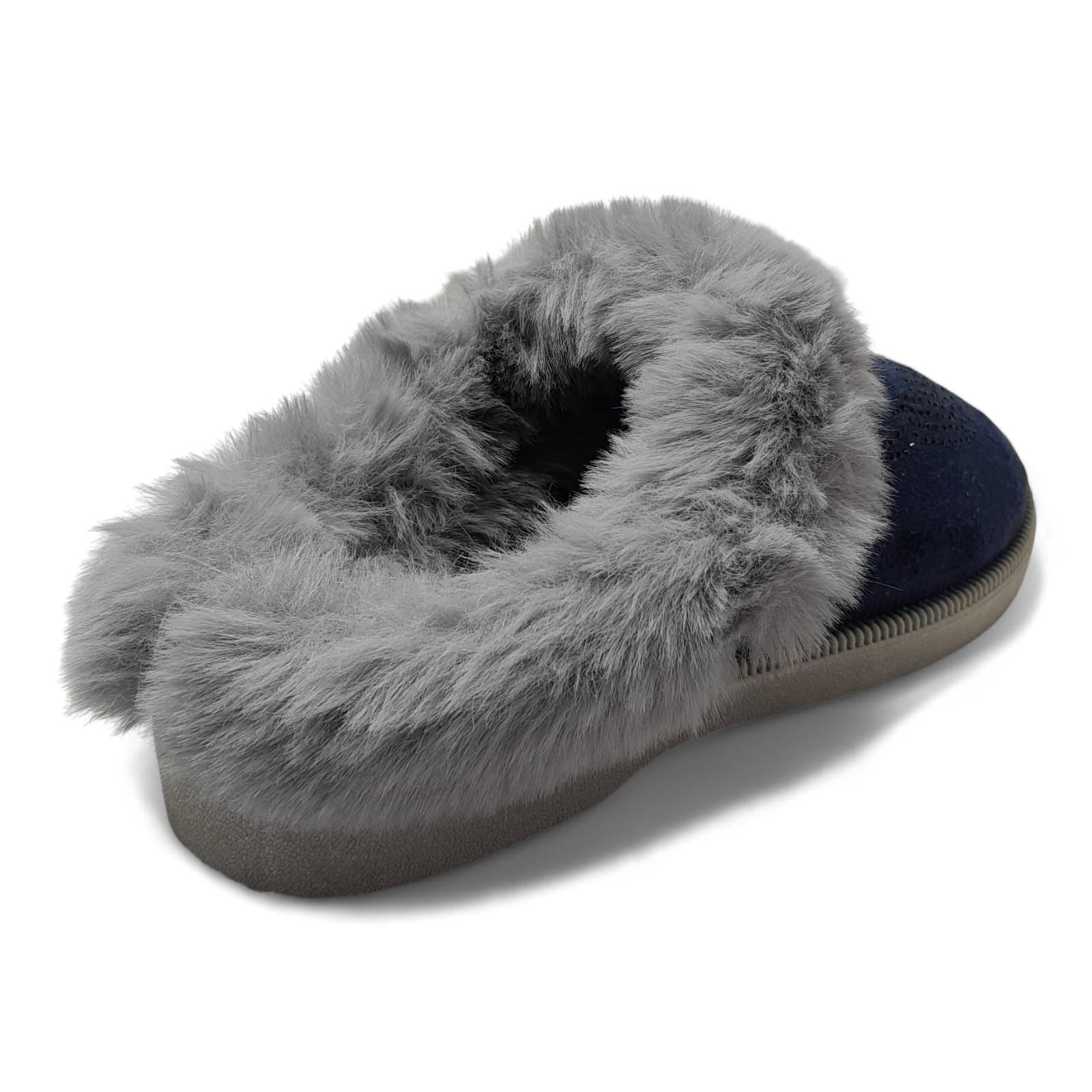 Домашние тапочки женские теплые Progress р. 40 25,5 см Синий (2786457719) - фото 4 Домашние тапочки женские теплые Progress р. 40 25,5 см Синий (2786457719) - фото 4