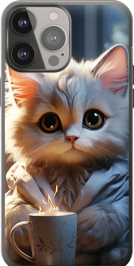 Чехол на iPhone 13 Pro Max White cat (5646u-2371-42517)