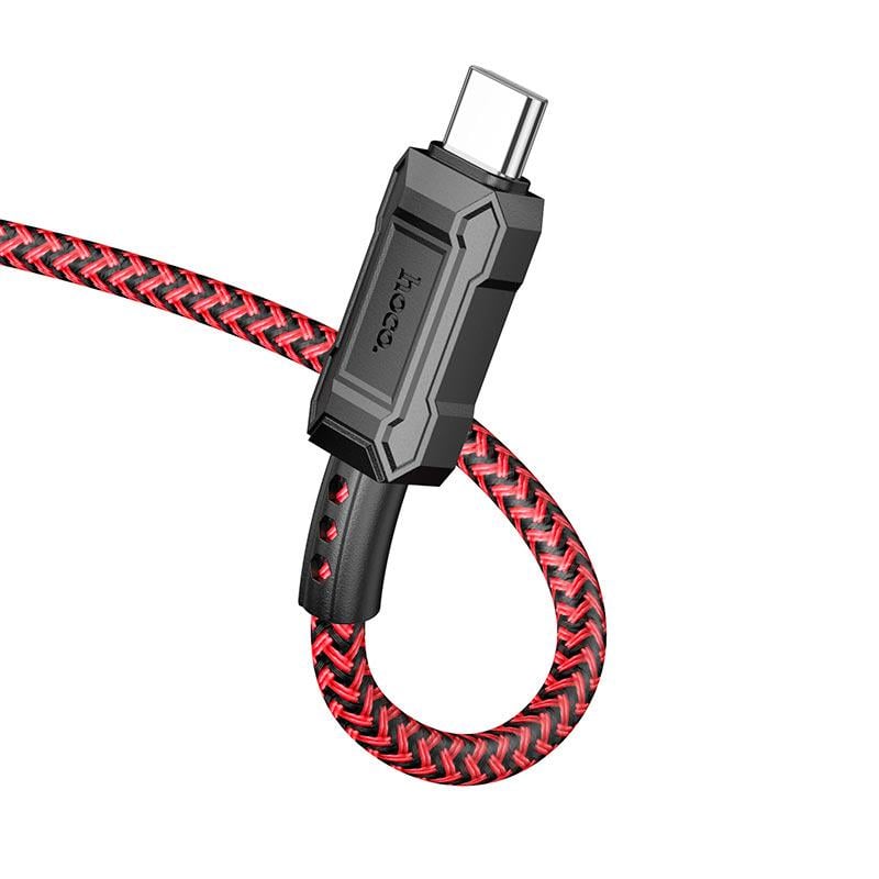 Кабель Hoco X94 Type-C to Type-C Leader Charging Data cable 1 м 60W Red (11314878) - фото 2