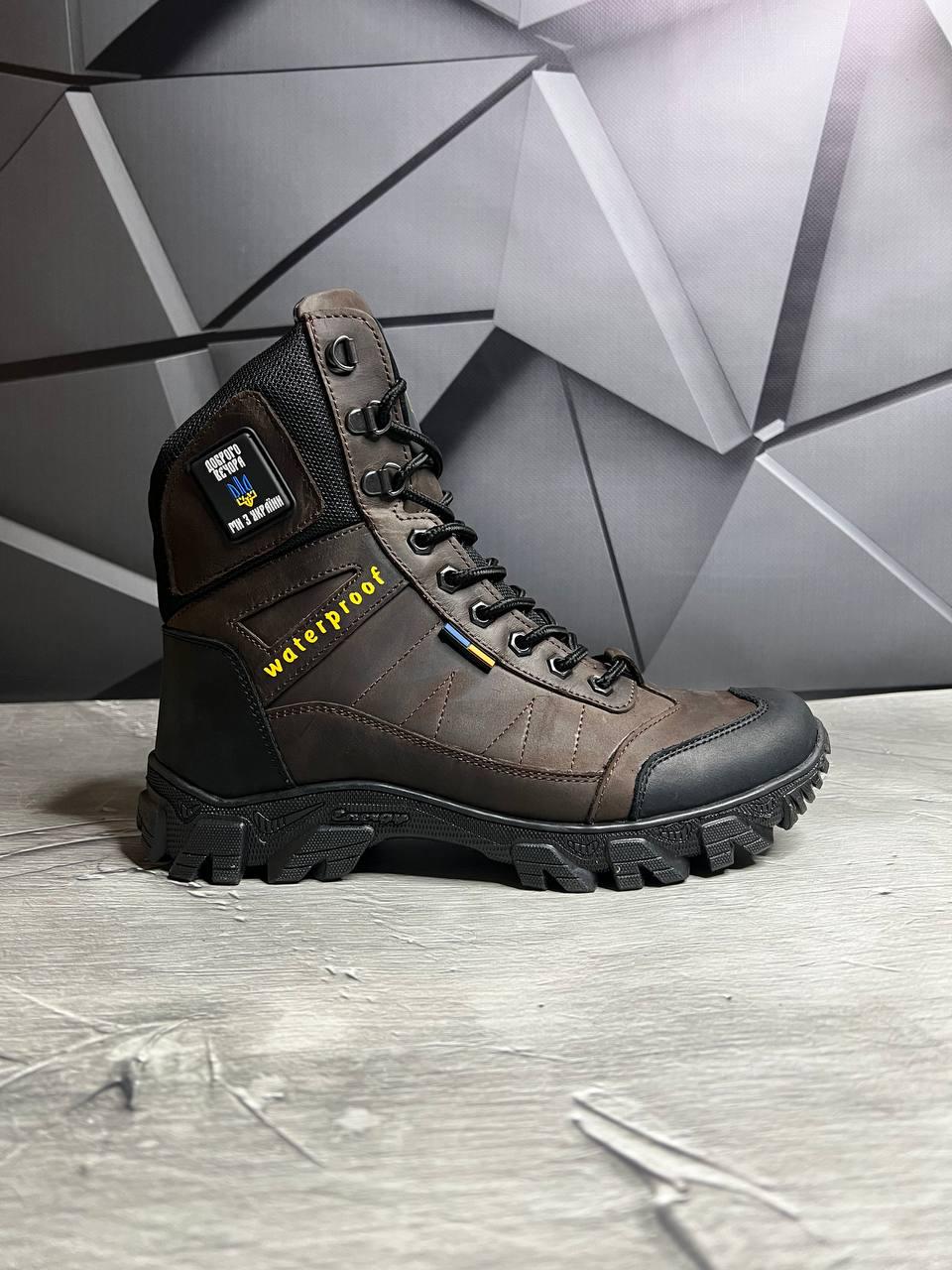 Берці зимові чоловічі з хутром р. 45 Brown - фото 3 Берці зимові чоловічі з хутром р. 45 Brown - фото 3