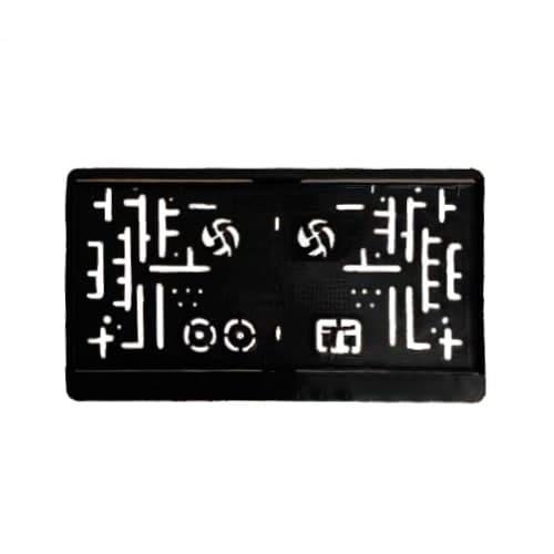 Рамка номера пластиковая квадратная USA 100 Черный (UNI 100 BLACK)