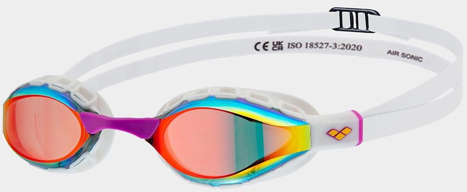 Очки для плавания Arena AIR SONIC MIRROR One Size Оранжевый/Белый (38100160)