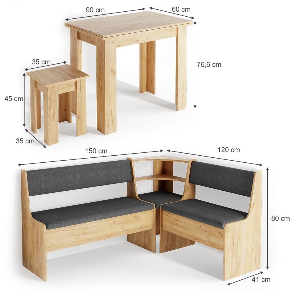 Кухонный уголок на 3 предмета Vicco Roman Песочный - фото 8 Кухонный уголок на 3 предмета Vicco Roman Песочный - фото 8