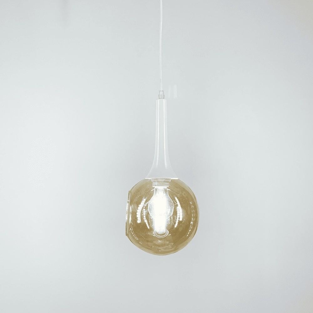 Світильник із відкритим плафоном Білий/Бурштиновий (11810/1 WT+AM) - фото 2 Світильник із відкритим плафоном Білий/Бурштиновий (11810/1 WT+AM) - фото 2