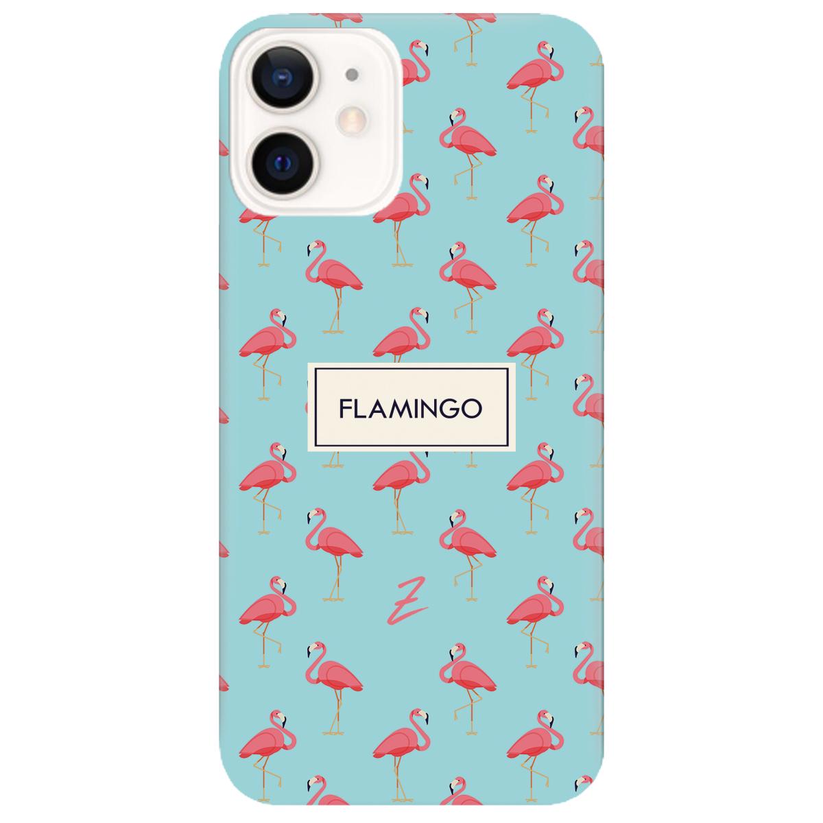 Силіконовий чохол Zorrov для Apple iPhone 12 - Pink Flamingo (14070040086087016)