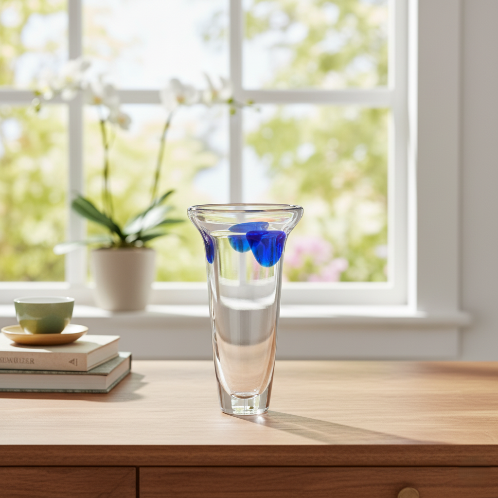 Ваза для цветов стеклянная Sakura 32 см (30240900) - фото 3