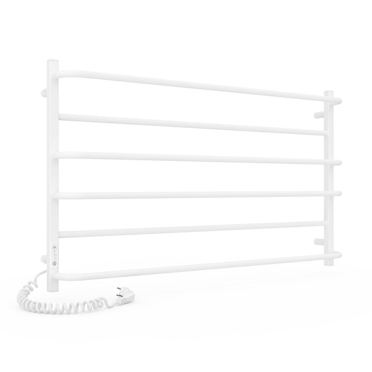 Полотенцесушитель электрический Laris Зебра Практик ЧФ6 1000х600 левое подключение белый (132-127-77700082)