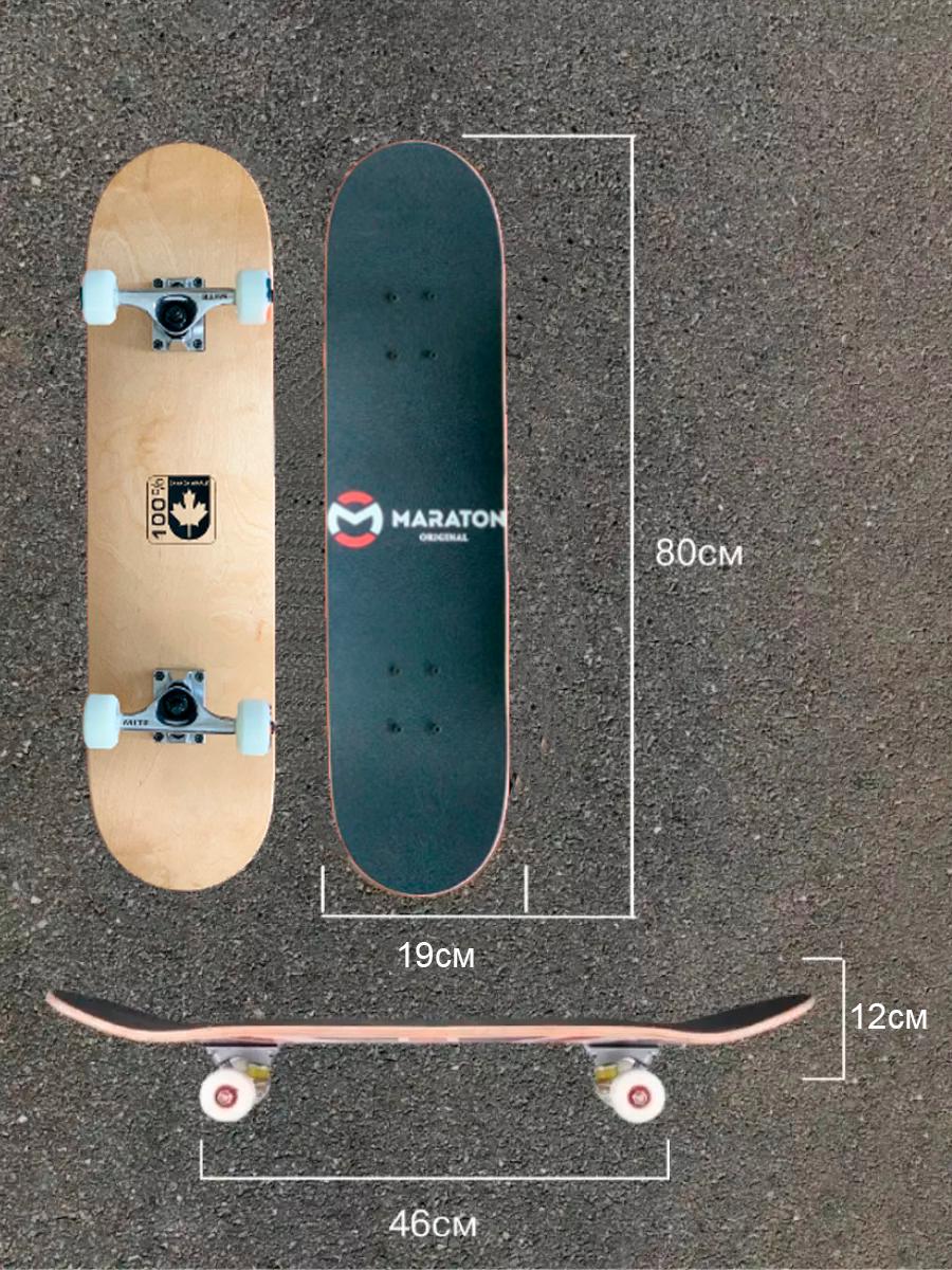 Скейт натуральное дерево Canada трюковой - фото 9