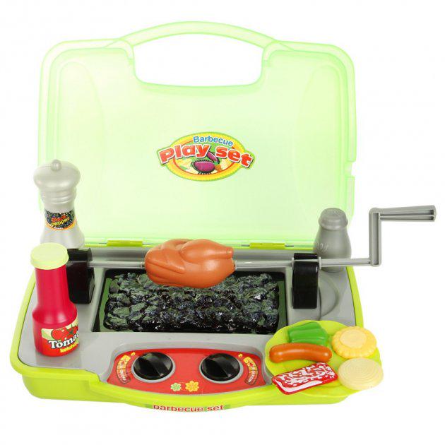 Ігровий набір Xiong Cheng Barbecue Set Гриль в кейсі світлові/звукові ефекти (G_008-51А) - фото 3 Ігровий набір Xiong Cheng Barbecue Set Гриль в кейсі світлові/звукові ефекти (G_008-51А) - фото 3