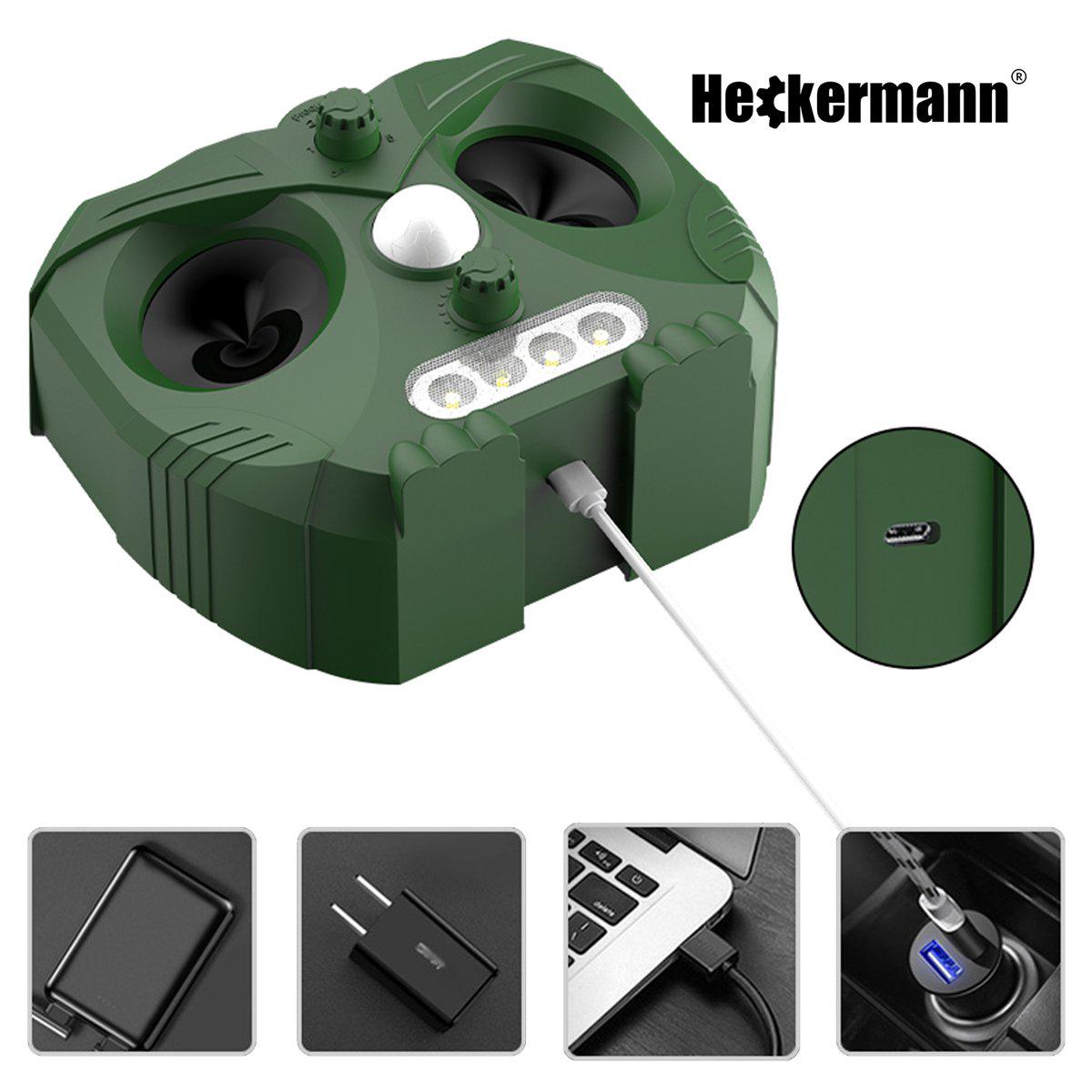 Отпугиватель животных и грызунов Heckermann 536 ультразвуковой/солнечная панель (43287) - фото 6 Отпугиватель животных и грызунов Heckermann 536 ультразвуковой/солнечная панель (43287) - фото 6