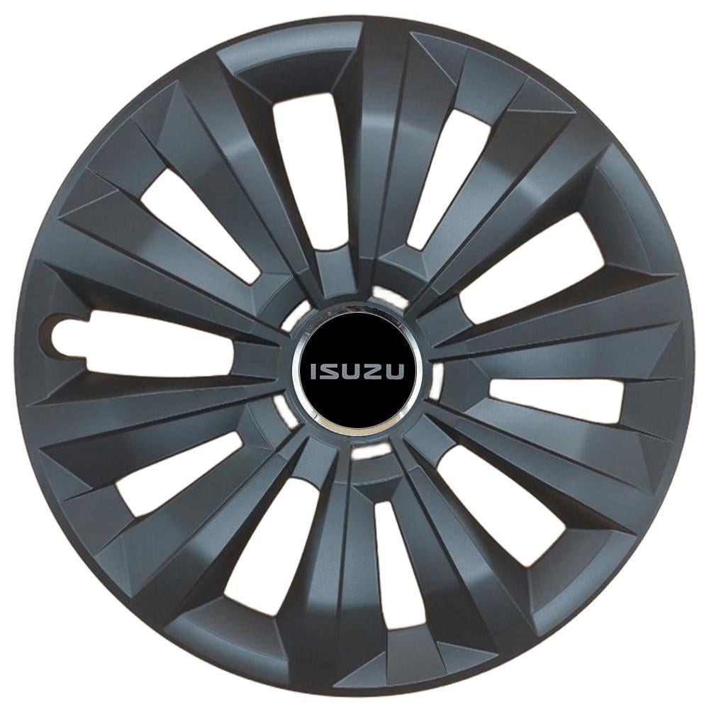Комплект колпаков SJS R15 для Isuzu 346 4 шт. Черный (108307)