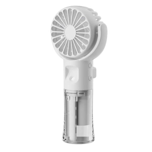 Вентилятор ручний з USB-зарядкою та функцією розпилення води Білий