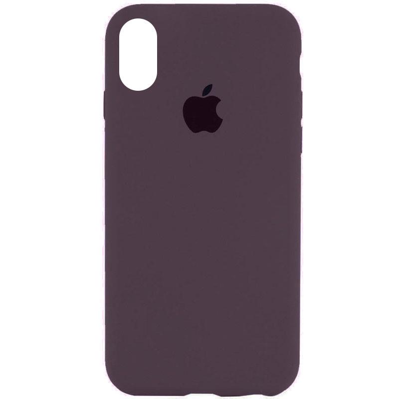 Противоударный чехол Silicone Case Full Protective AA для Apple iPhone XR 6.1" Фиолетовый/Elderberry