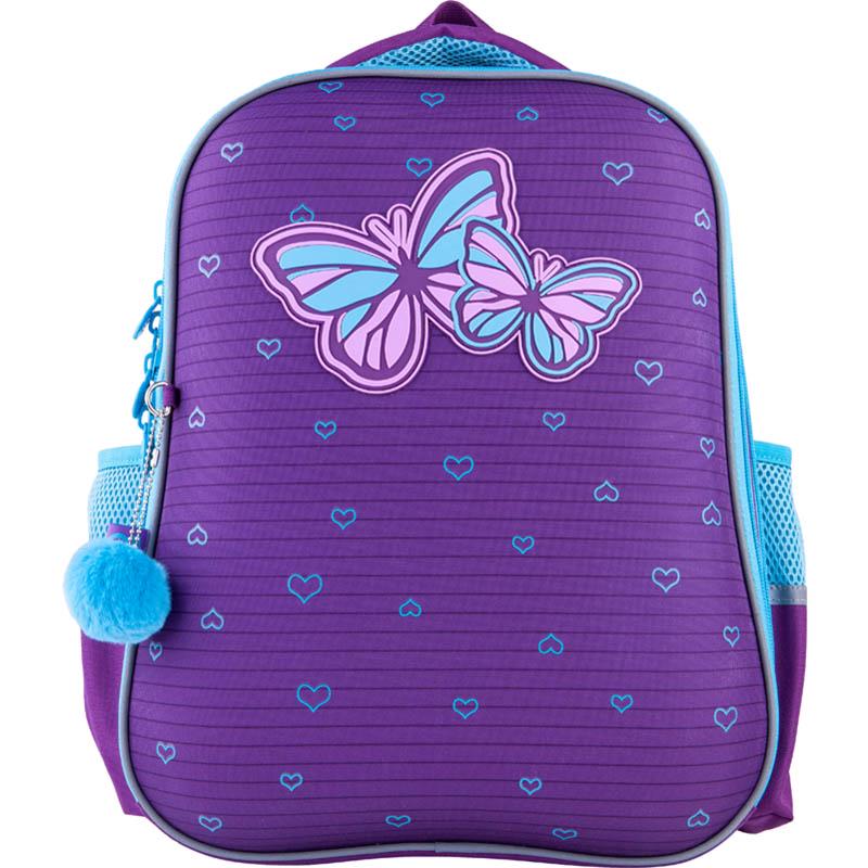 Рюкзак полукаркасный GoPack Education Butterflies 38x28x13 см 15 л Фиолетовый (GO21-165M-1)