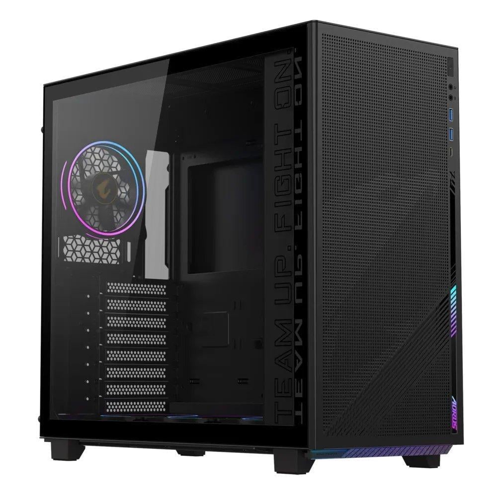 Корпус для ПК Gigabyte Aorus C400 Glass Midi-Tower PSU ATX/MicroATX/Mini-ITX Black (GB-AC400G)