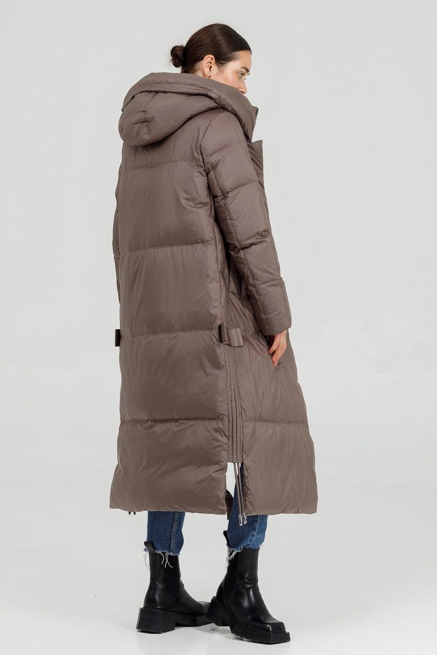 Пуховик жіночий ковдра oversize KRN р. 40 Капучіно (810q\40) - фото 4 Пуховик жіночий ковдра oversize KRN р. 40 Капучіно (810q\40) - фото 4