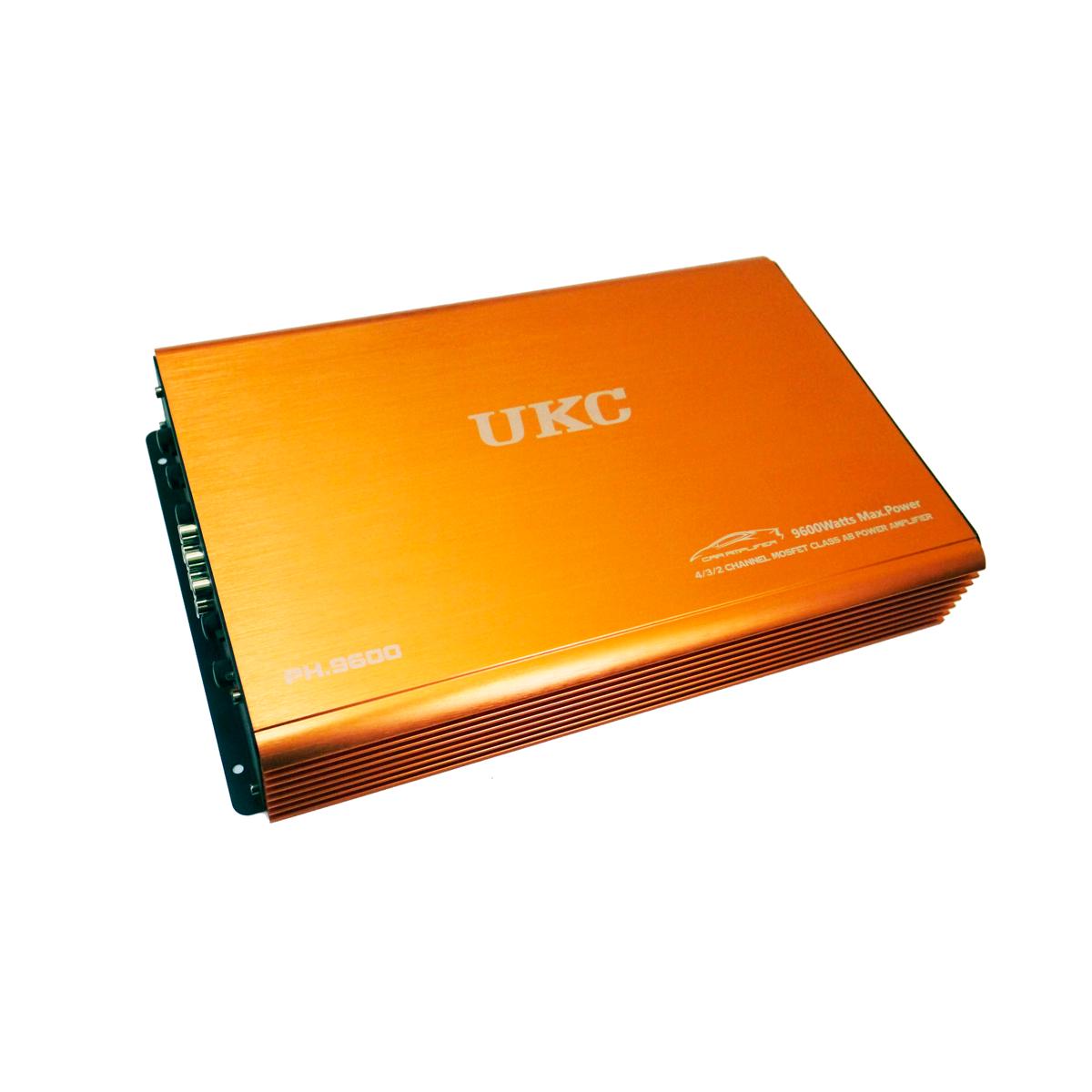 Підсилювач в машину 4-х канальний UKC PH.9600 9600W Чорний (1009194-Orange)