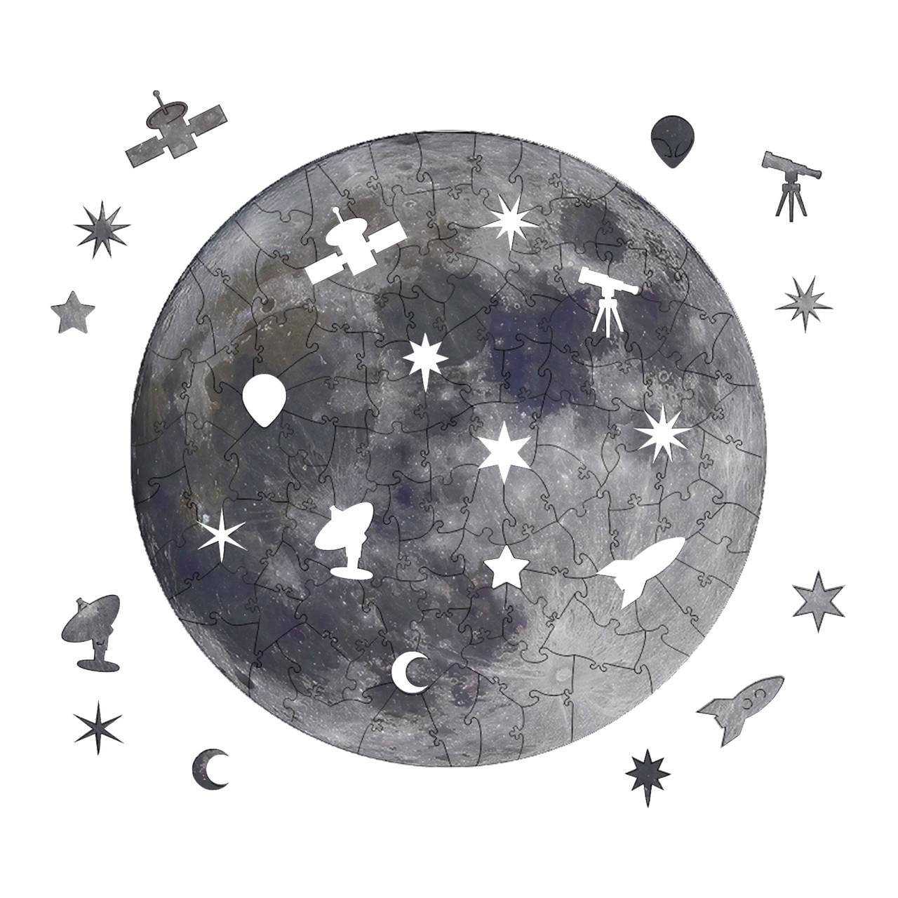 Пазл деревянный Таинственный Луна А4 (747)