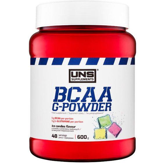 Аминокислота BCAA для спорта UNS BCAA G-Powder 600 г 48 порций Ice Candy
