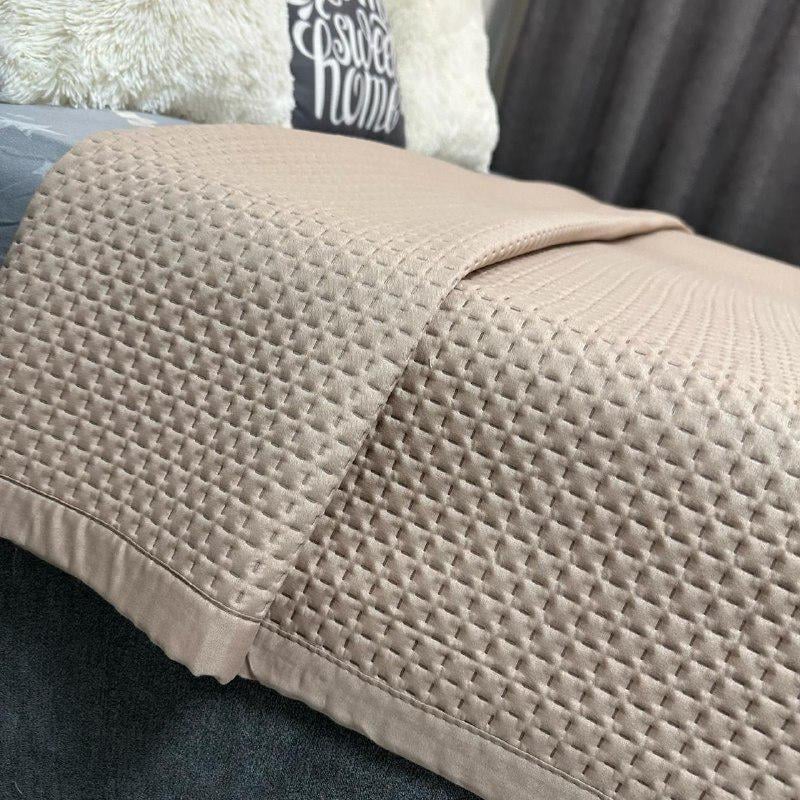 Покрывало на кровать евро 200x230 см Карамельный (28796083) - фото 6 Покрывало на кровать евро 200x230 см Карамельный (28796083) - фото 6