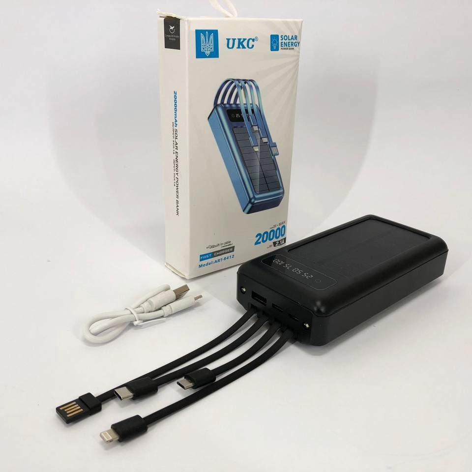 Повербанк 10000 mAh на солнечной батарее Черный (ws93361-2) - фото 3 Повербанк 10000 mAh на солнечной батарее Черный (ws93361-2) - фото 3