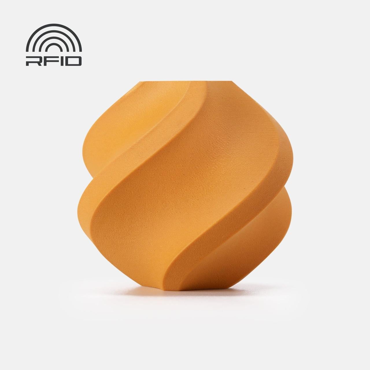 Пластик Bambu Lab PLA Wood 1,75 мм 1 кг с RFID меткой и катушкой Ochre Yellow (13403)