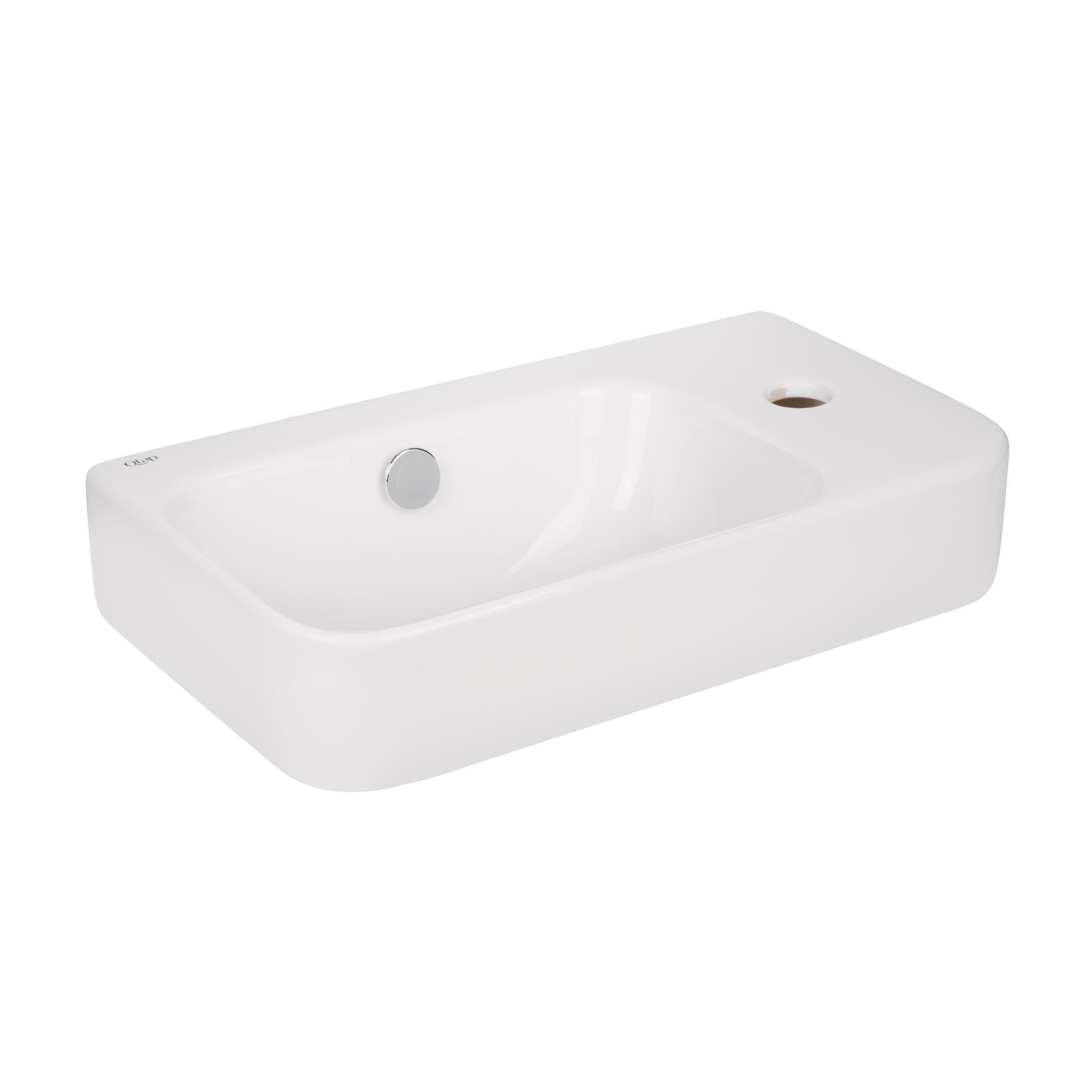 Раковина Qtap Tern с донным клапаном 450х260х155 мм White  (QT17115117RW) - фото 4