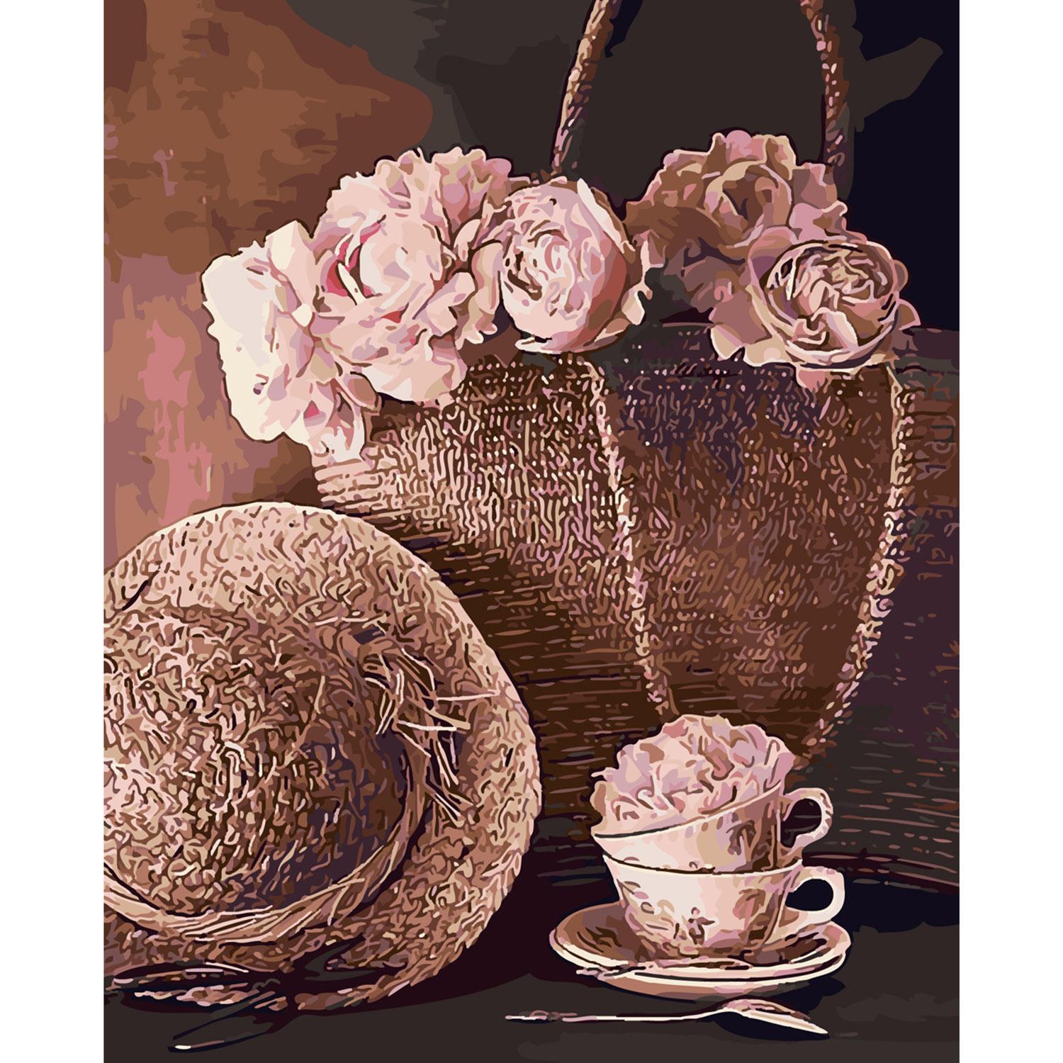 Картина по номерам Strateg Соломенный натюрморт 40х50 см (SY6165)